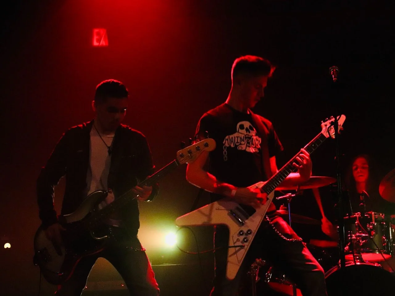 Bassist Anthony Schettino and Guitarist Johnny Iodice performing live at The Chance Theater