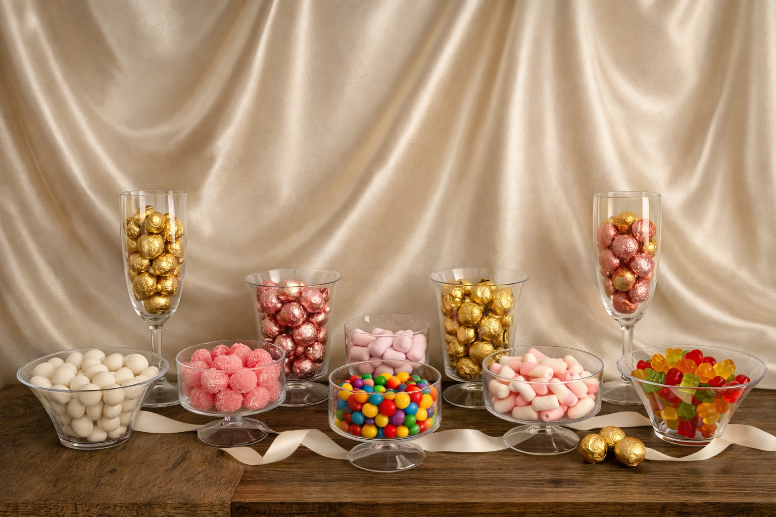 Chic Flutes and Bowls