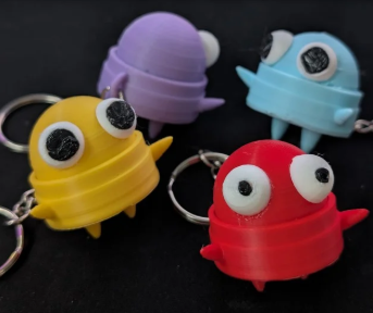 R.E.P.O Fidget Keychain ( 4 pack all same color )