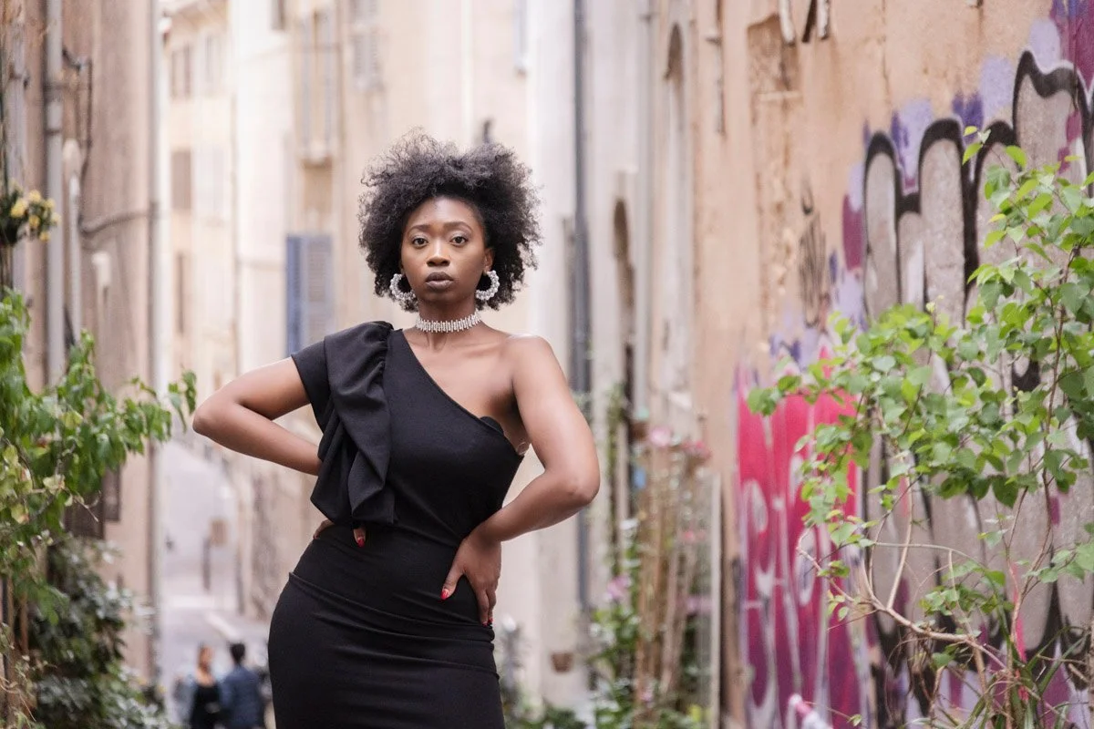 A portrait photo shoot in Marseille in three different locations