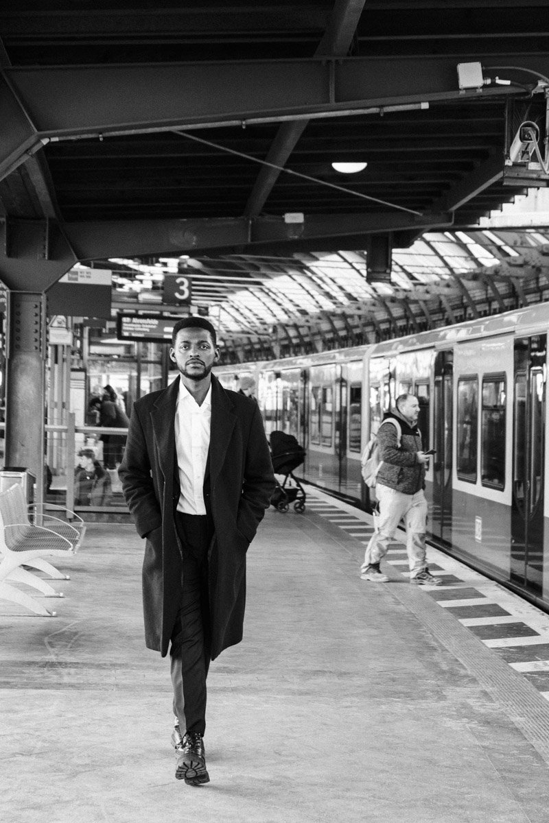 Male portrait photography Berlin — outdoor lifestyle shoot