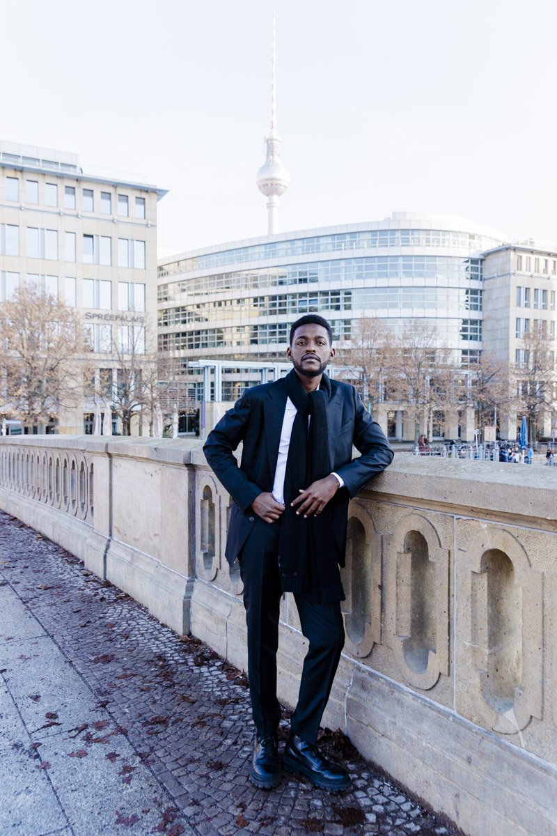 Brand photographer Berlin — man outdoor editorial portrait