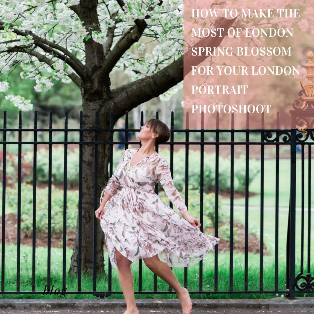 How to make the most of London blossoming season for your London portrait photo shoot