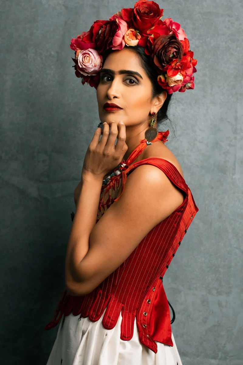 Portrait homage to Frida Khalo