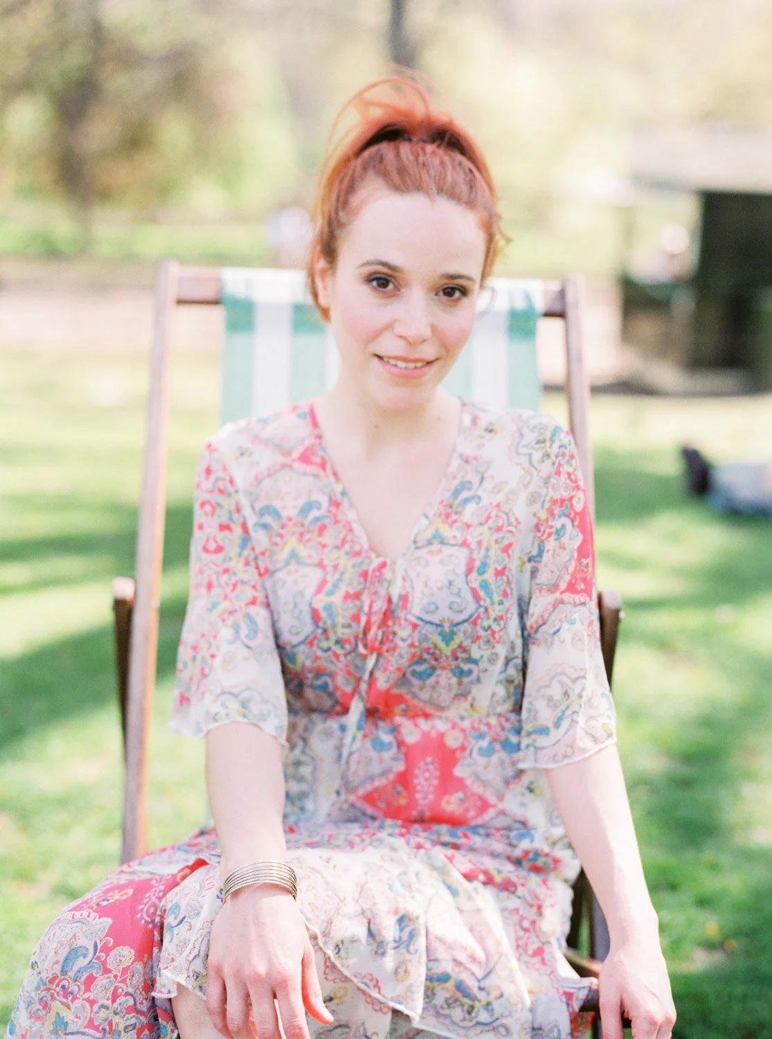 London Photoshoot in green park
