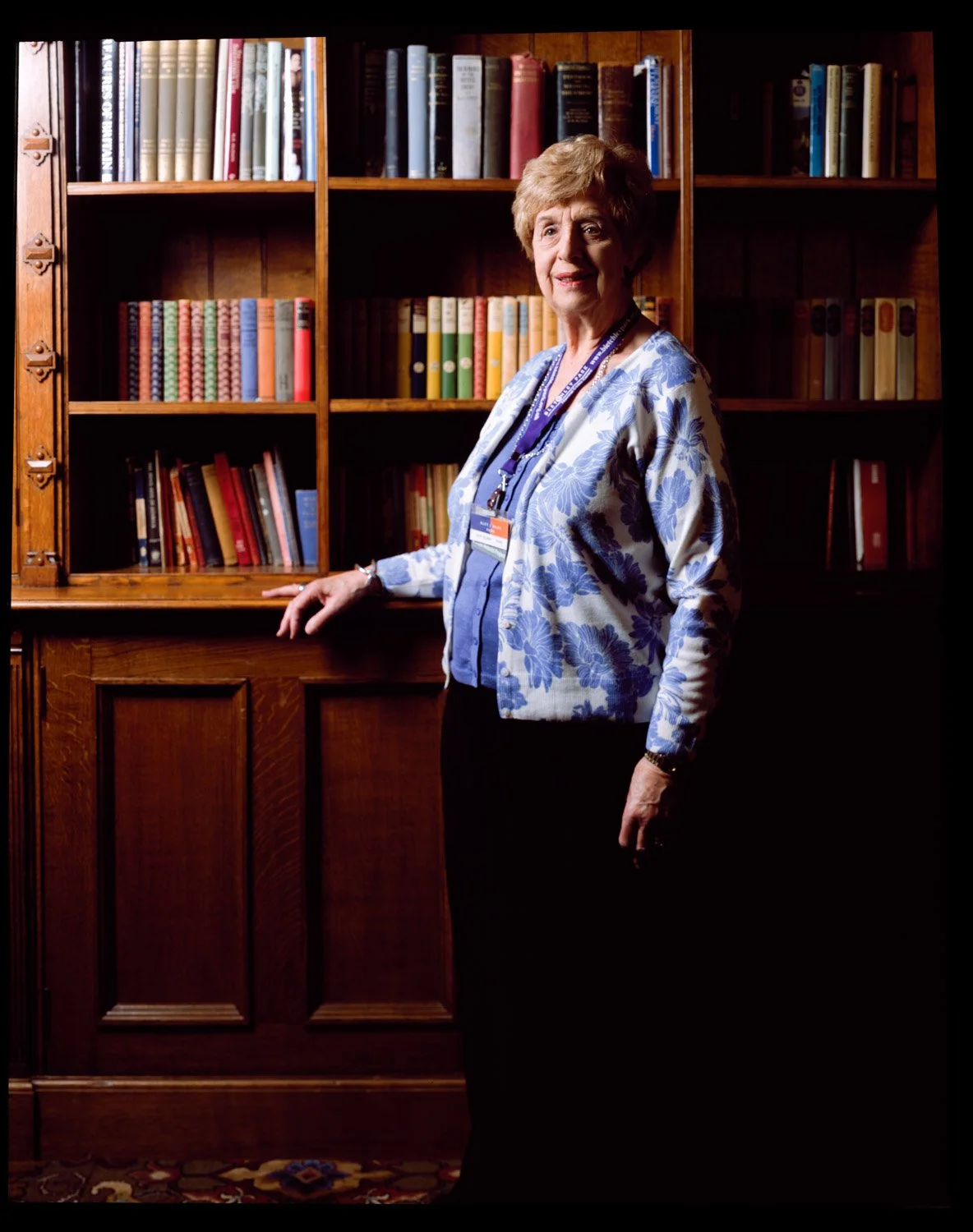 Ruth Bourne served at Bletchley Park portrait shot on a 4x5 camera