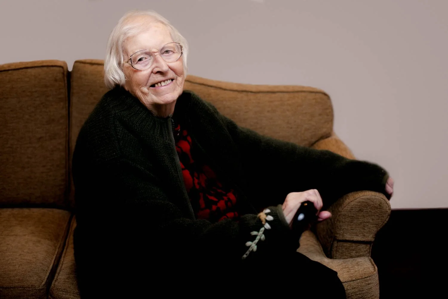 Portrait of Dorothy who served in the Land Army during World War Two