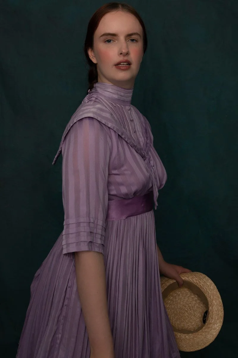 Portrait of a Young Edwardian woman with a voice photograph