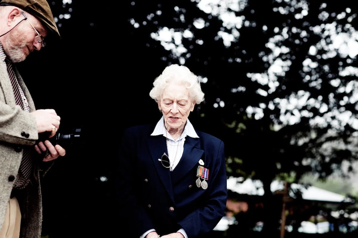 editorial portrait of Liz Diacon who served in the Wrens during World War Two