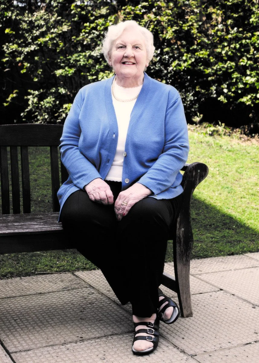 Portrait of Gwenn Jowitt, who served in the Royal Air Force with the WAAF during World War Two.