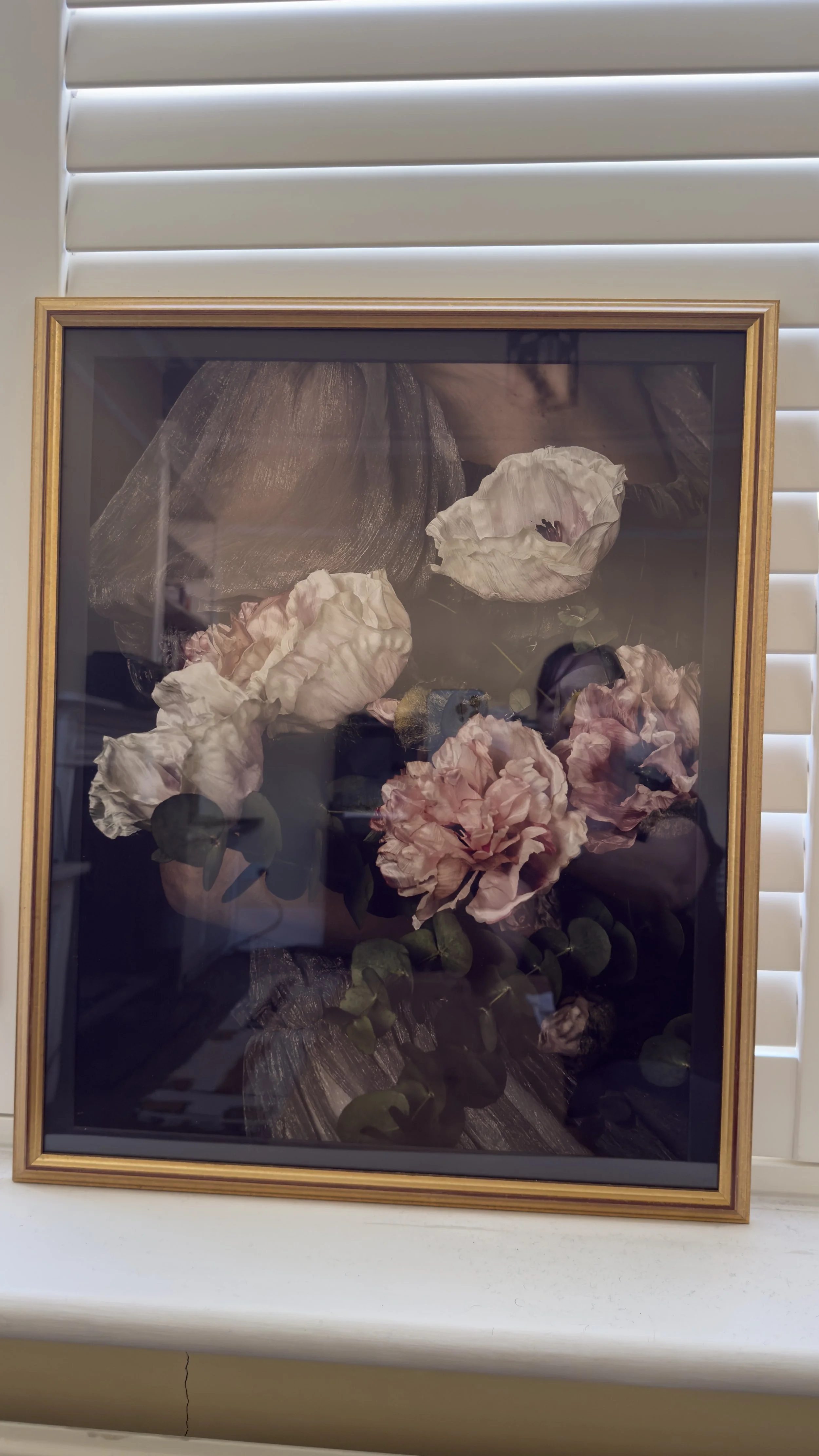 A Young Woman Holding Flowers — Feminine Wall Art Print