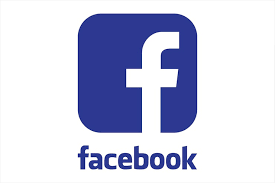 Facebook logo with blue square containing a white lowercase 'f' and the word 'facebook' underneath.