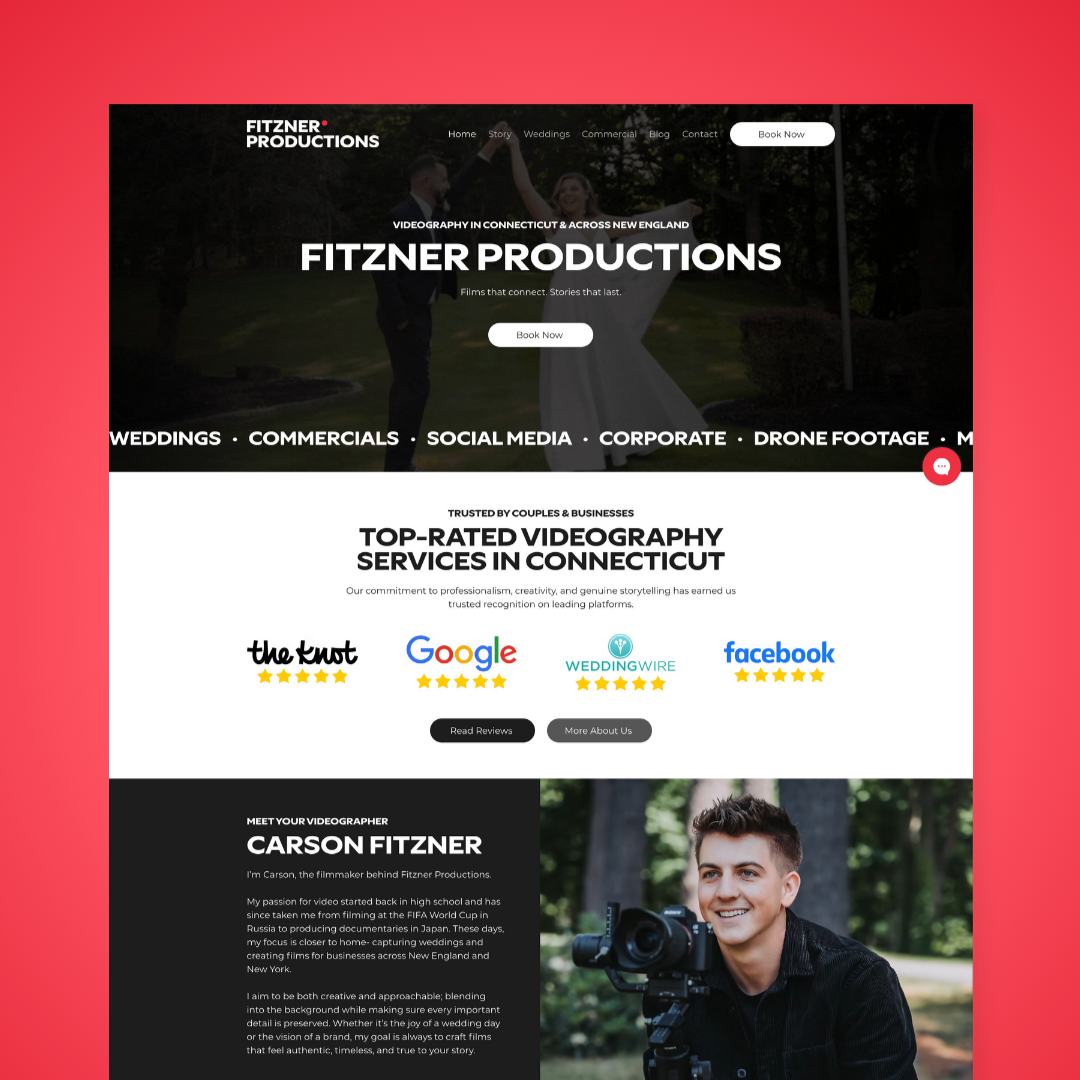 Branding &amp; Website Design for Fitzner Productions