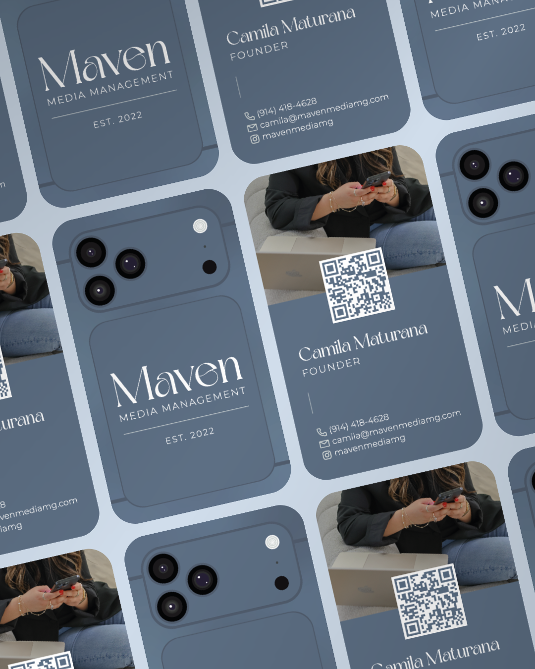 Maven Media Management Business Cards