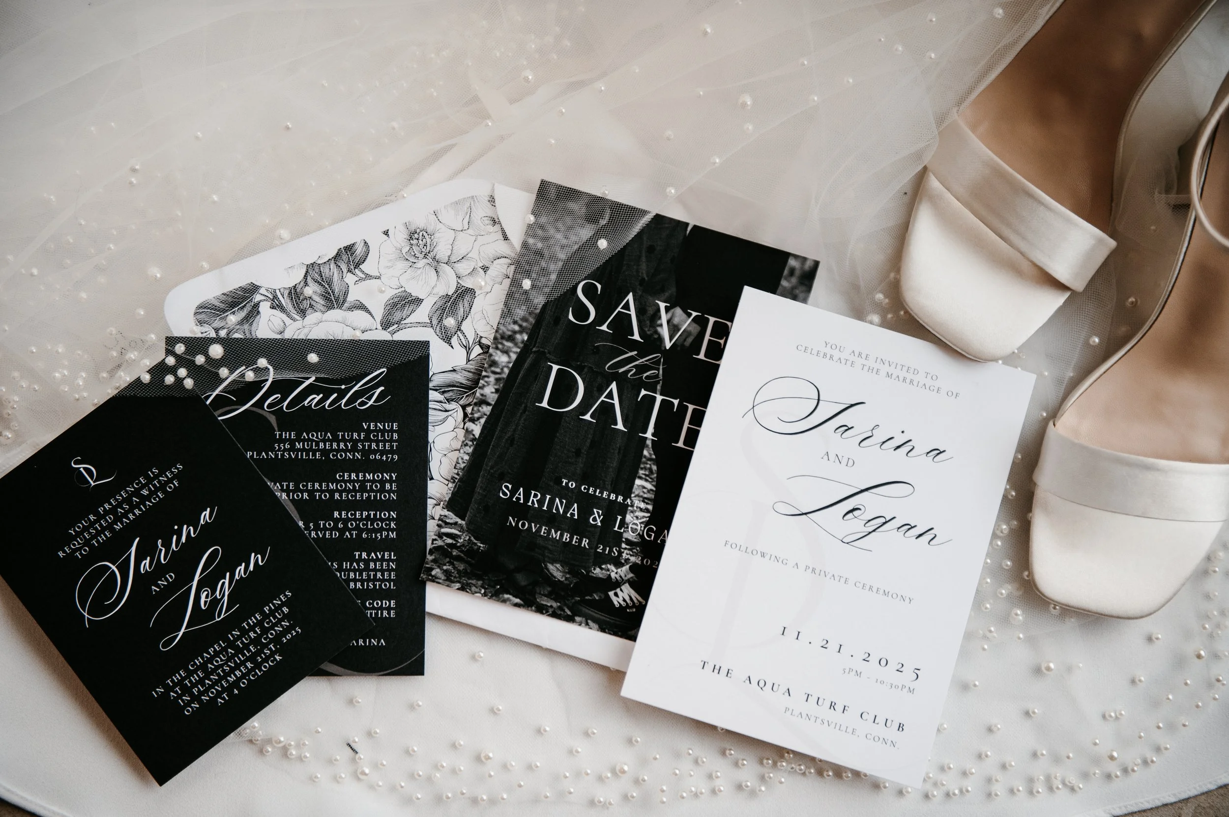 Sarina &amp; Logan Wedding Invitation Suite