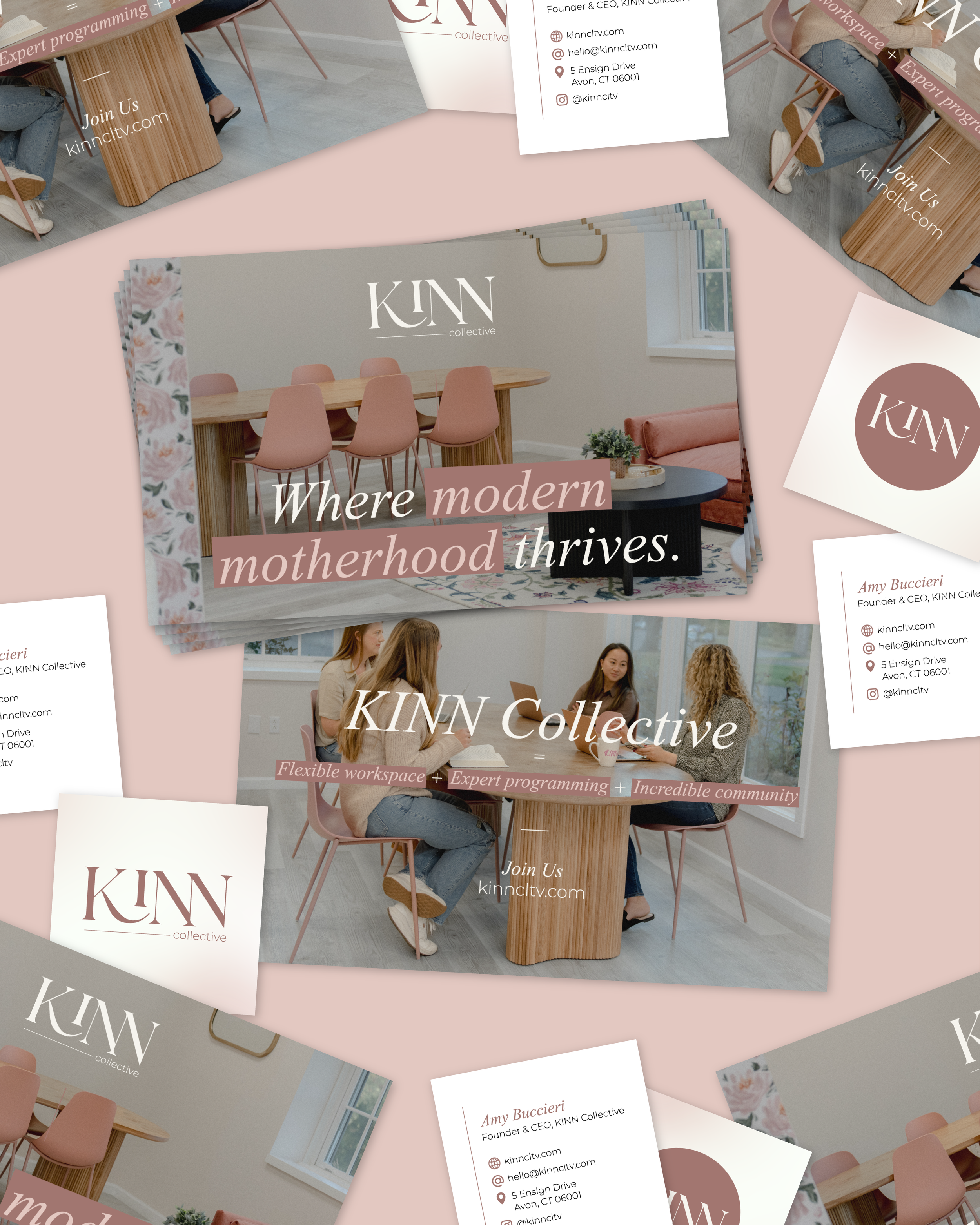 Print &amp; Website Design for KINN Collective