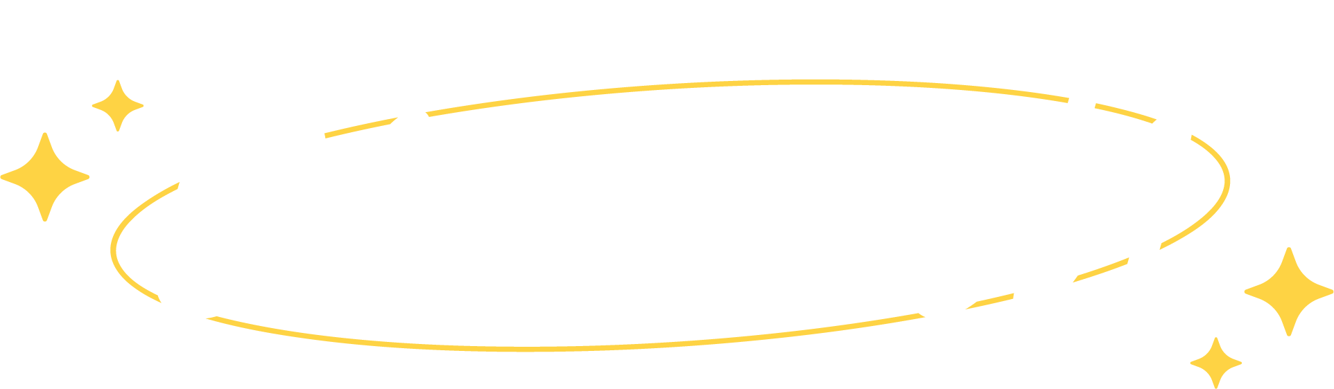 Decorative graphic with the name 'Brandi' in white script font, surrounded by yellow sparkling star icons and a yellow oval outline. Graphic designer logo.