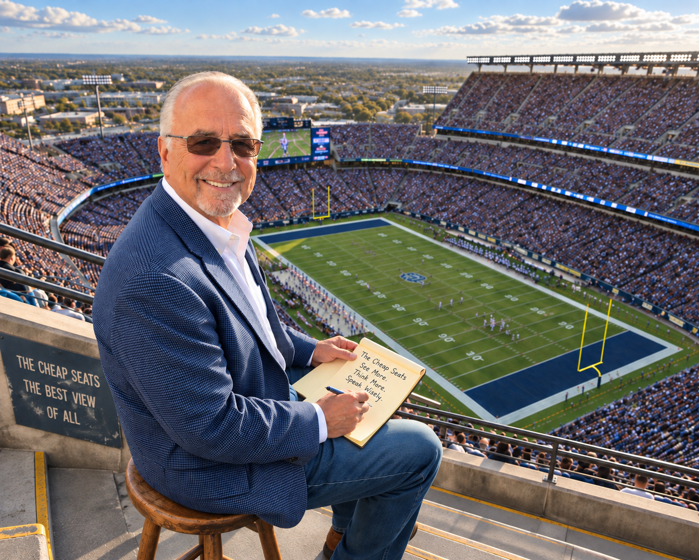 John M. Obzud author of Politics from the Cheap Seats