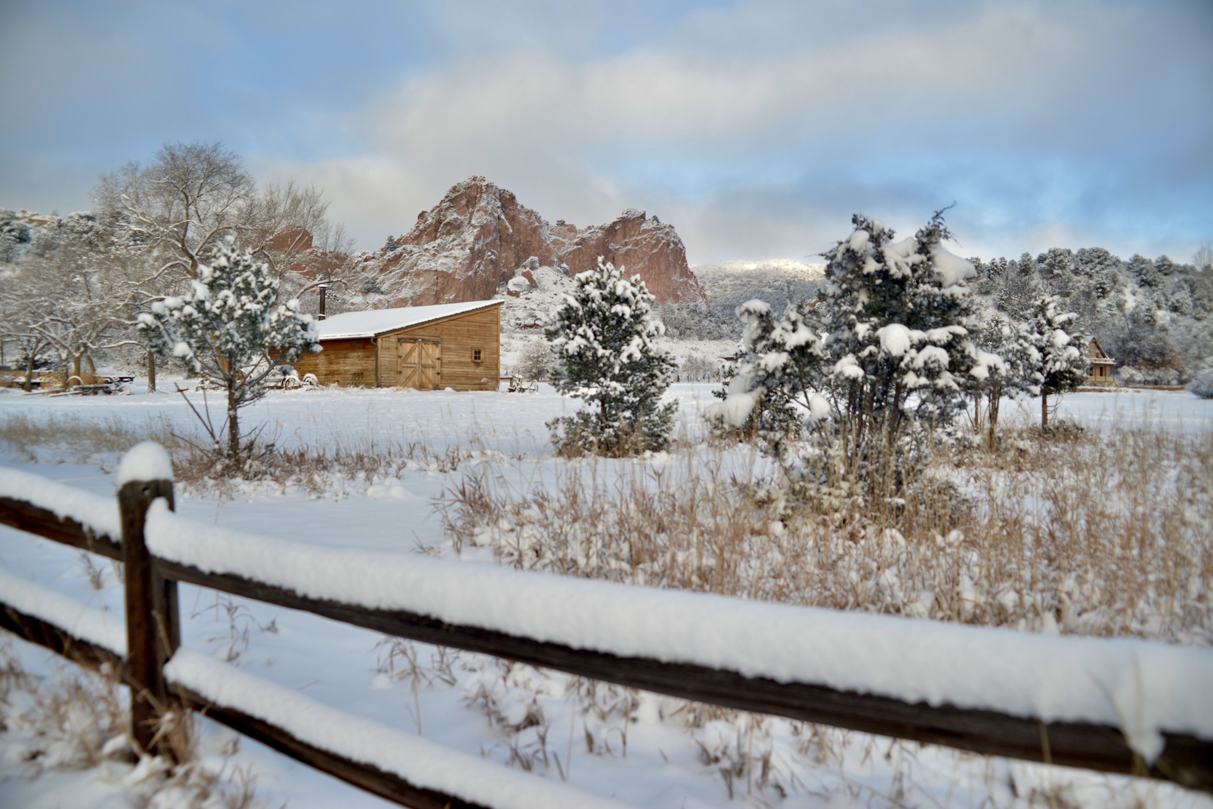 Snow Covered Ranch