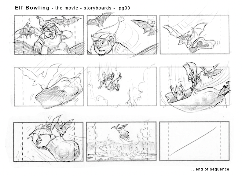 'Great North Pole Elf Strike' CG Feature Boards - Deleted Scenes ©2004 Tom Rubalcava