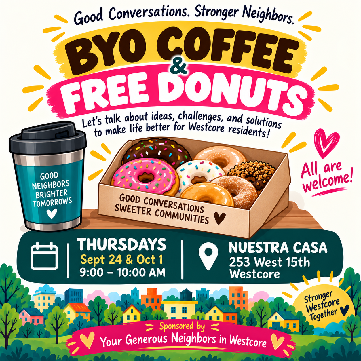 BYO Coffee & Free Donuts!