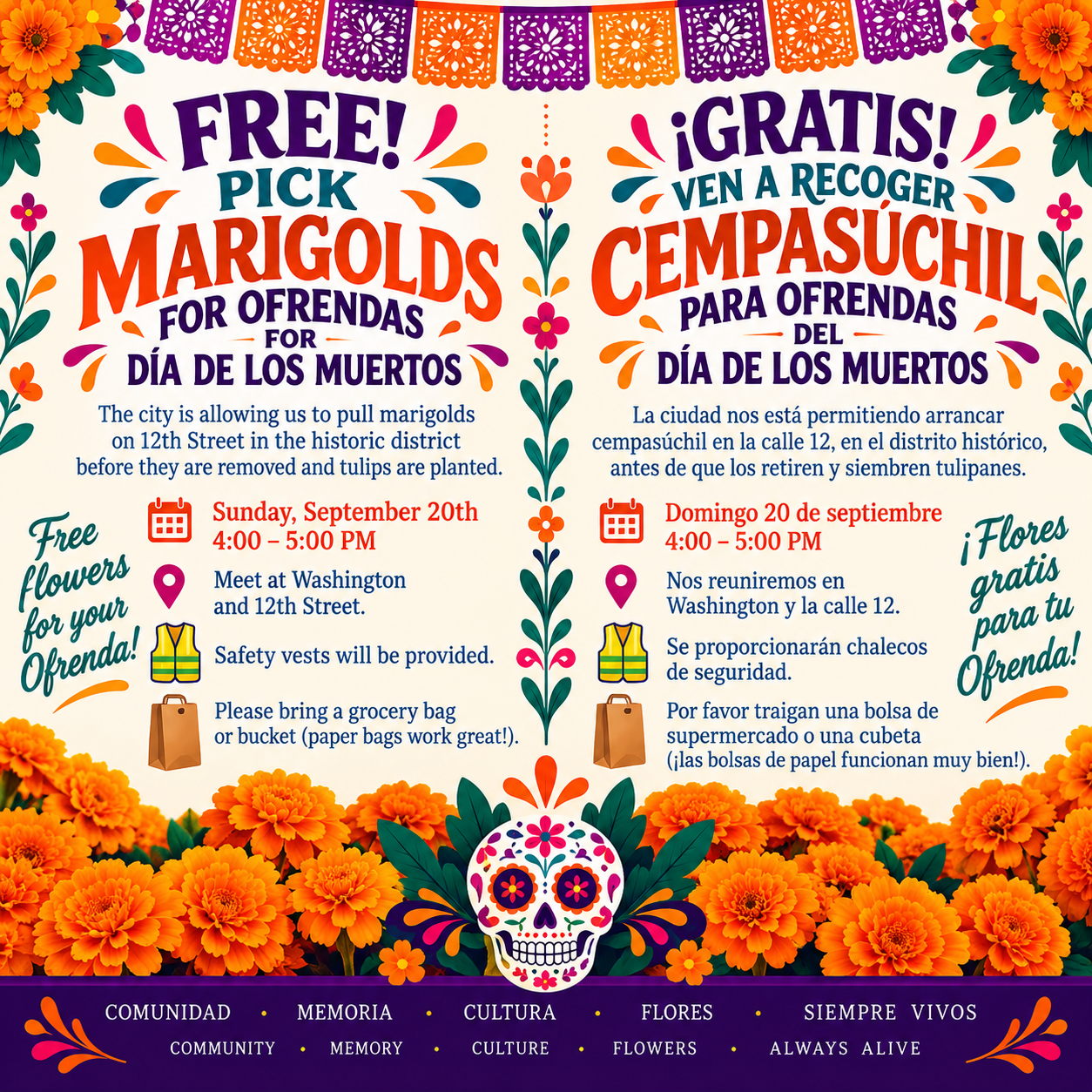 Marigold Picking Event!