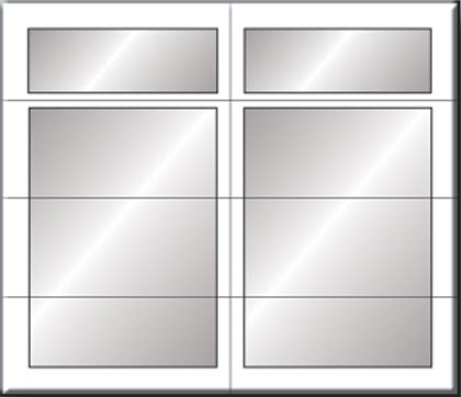 A set of double glass doors with frosted glass panels and metal frames.