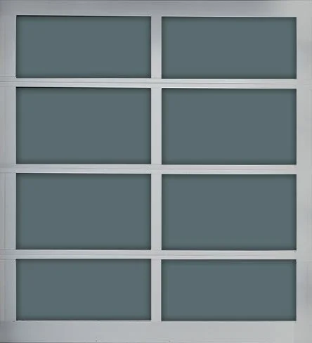 A white-framed window with six clear glass panes arranged in two columns and three rows.