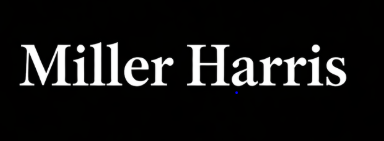 Miller Harris logo on black background