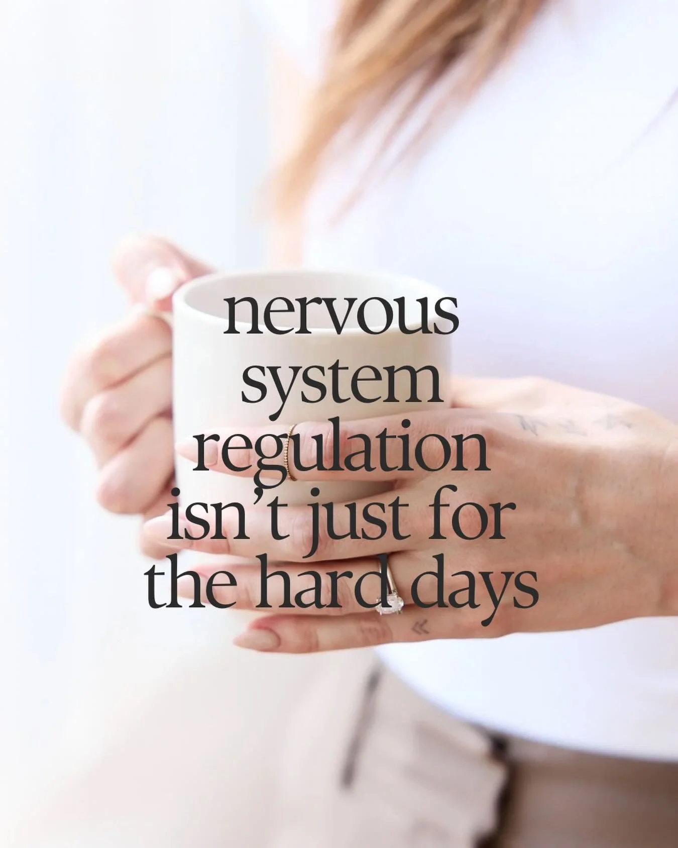 A lot of wellness practices often focus on building your capacity to sit with the hard stuff. What it misses: learning to sit in the good is just as much the work.

When people talk about nervous system regulation, you probably picture the dark days 