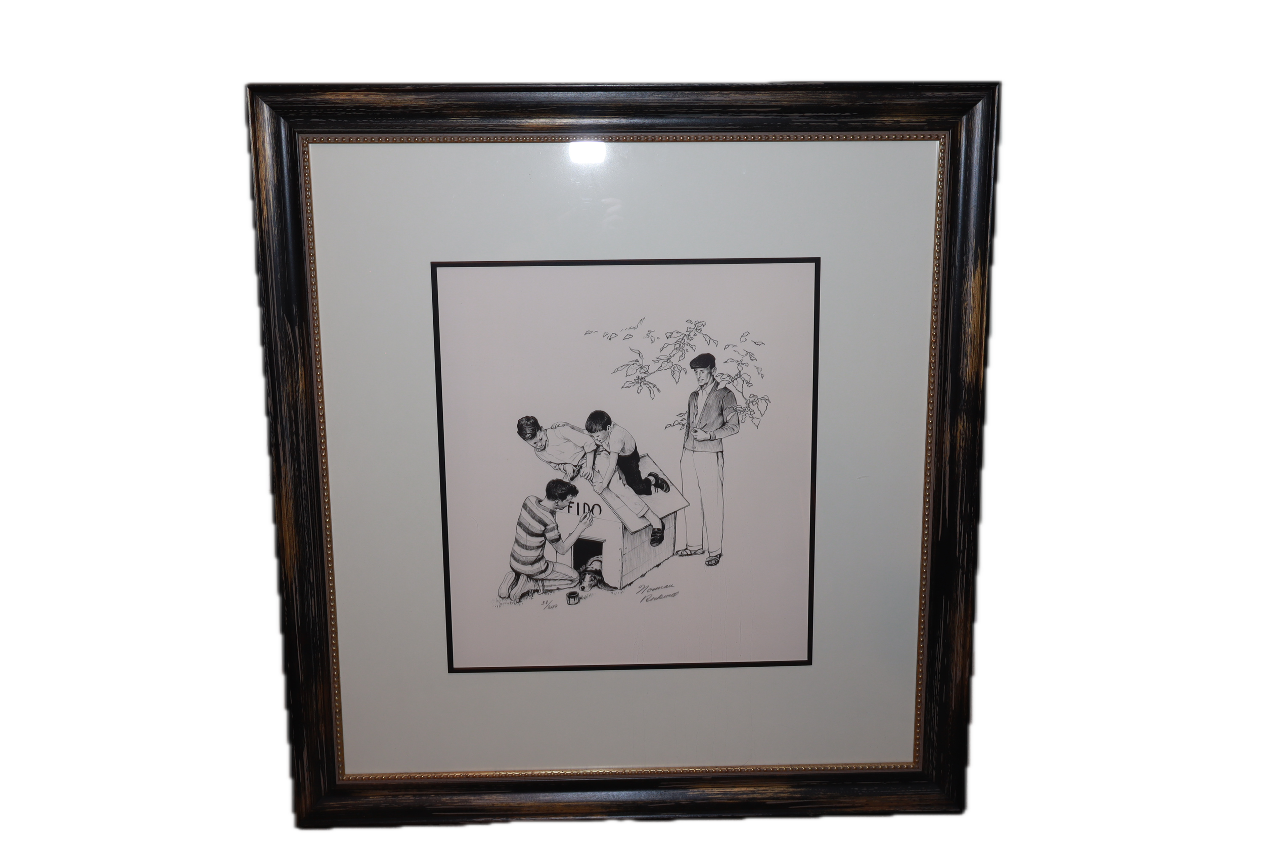 Fido's Dog House by Norman Rockwell