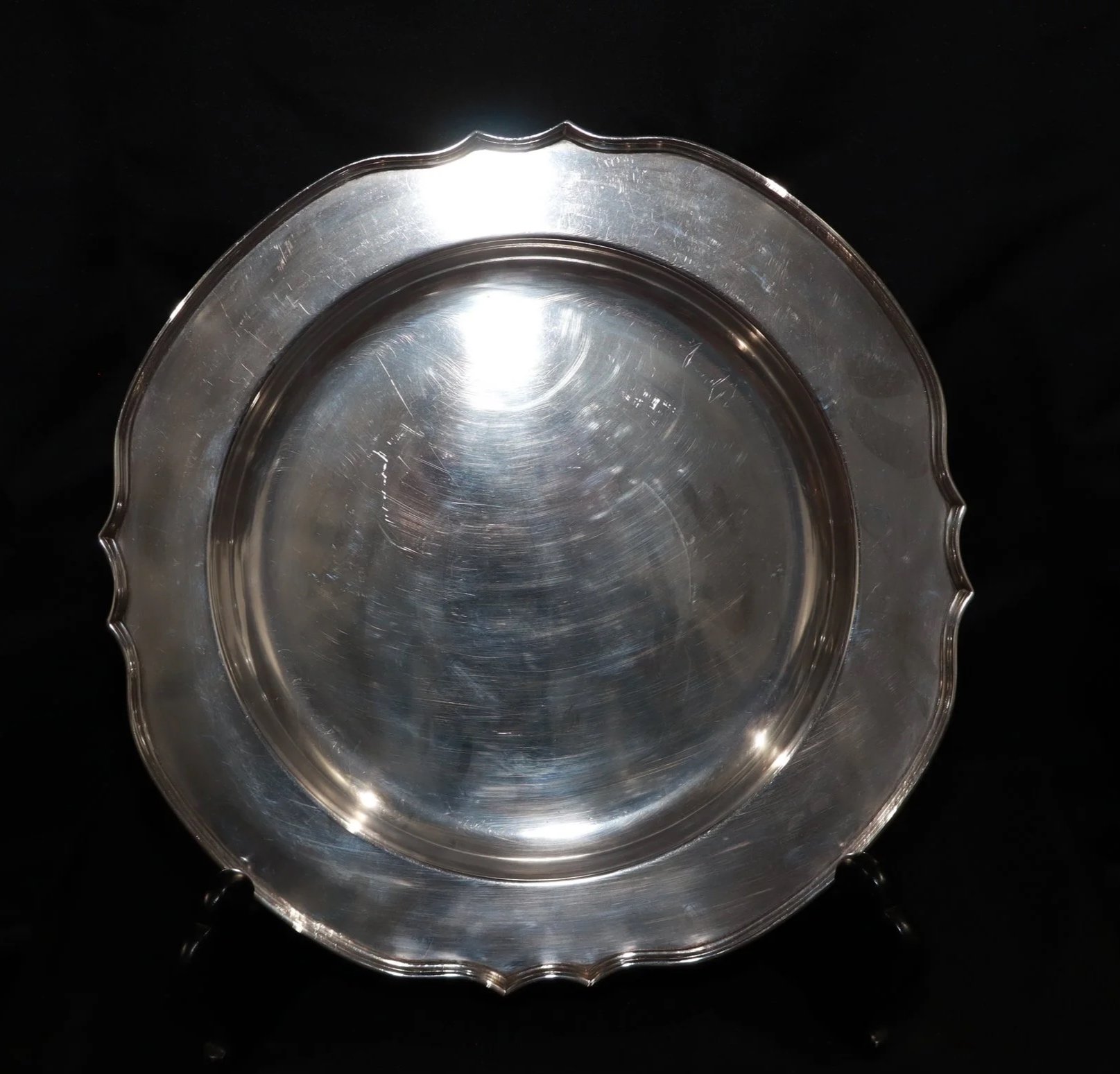 Vintage Washington pattern silver plate platter early 20th century