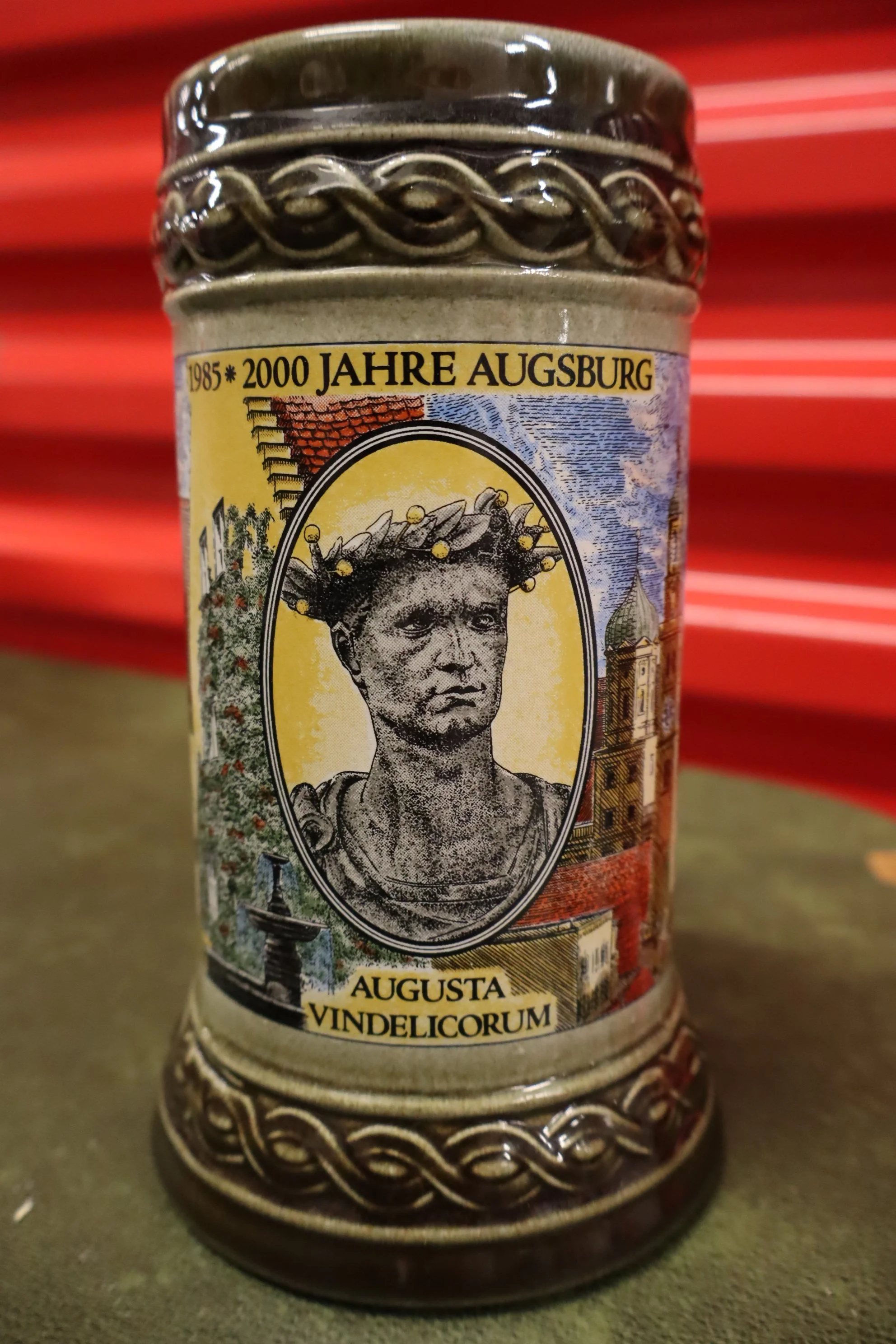 vintage ceramic beer mug handmade by Gerzit