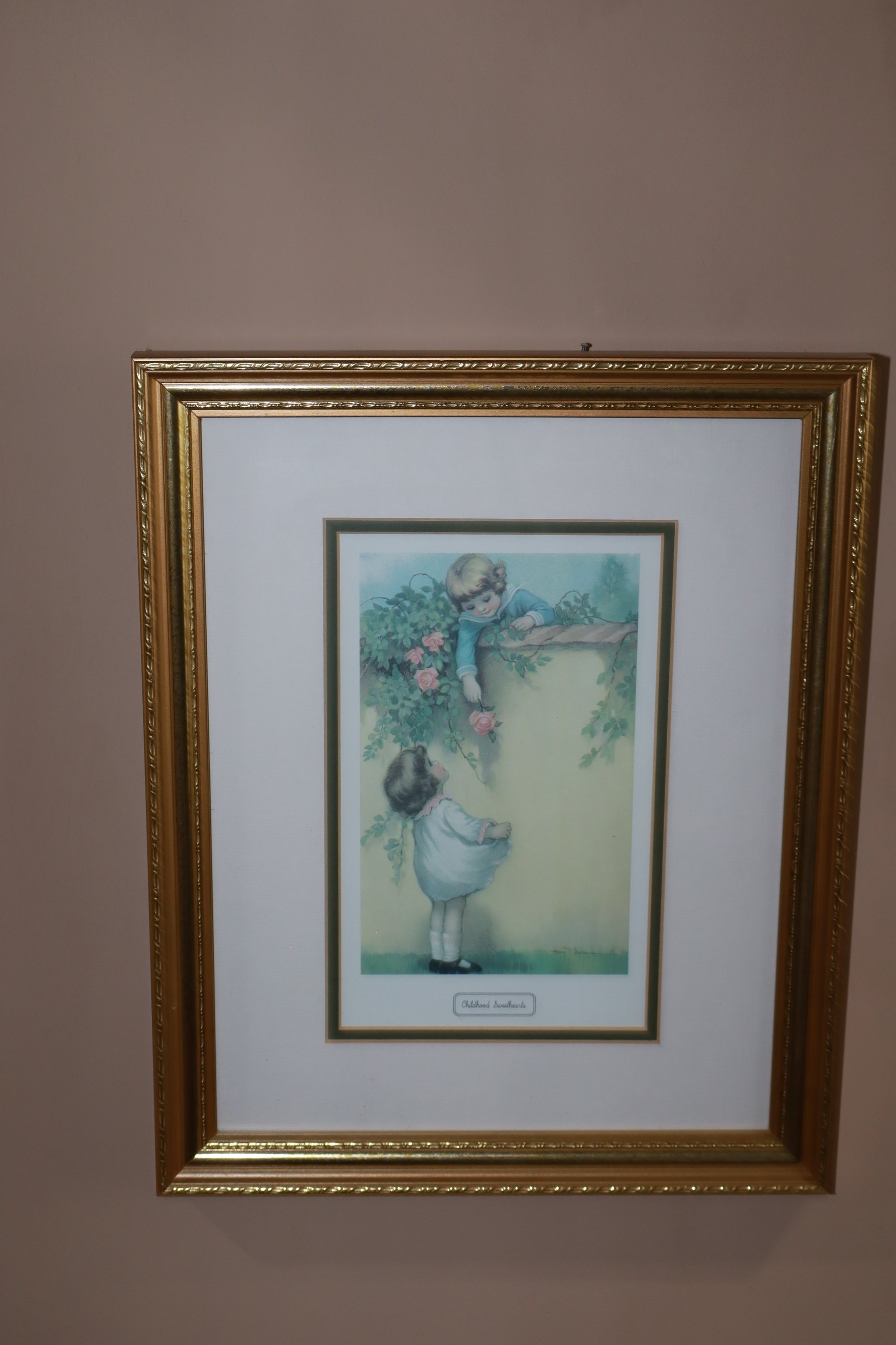 Framed Childhood Sweethearts print