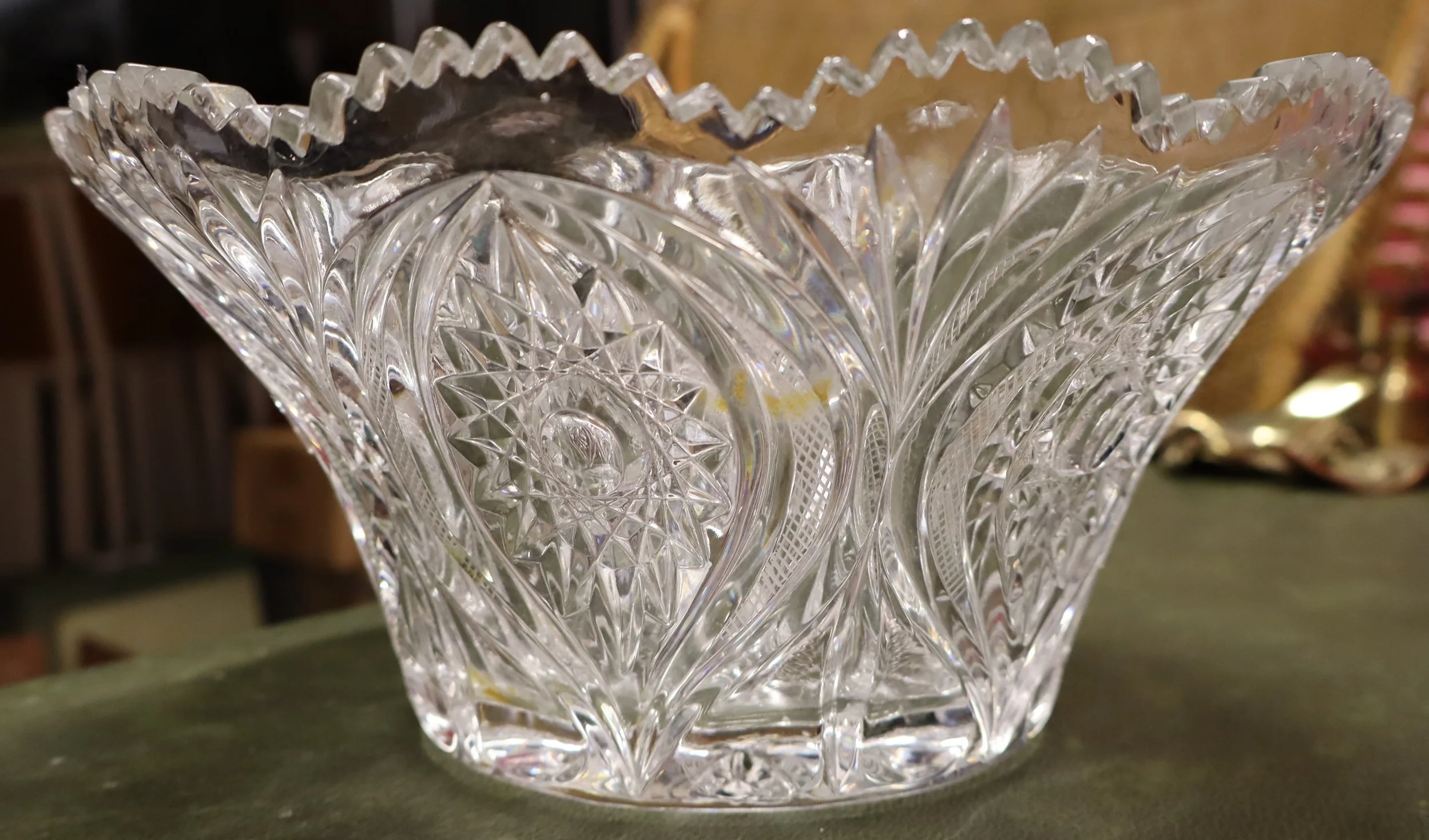 vintage Nachtmann Florenz Bavarian cut crystal bowl