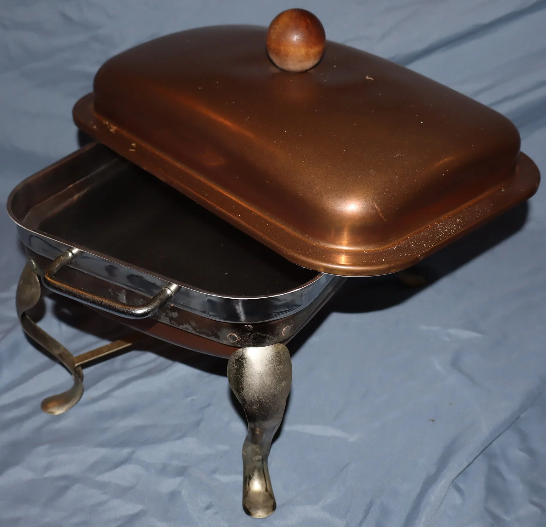 VTG Copper warming set w/copper plate