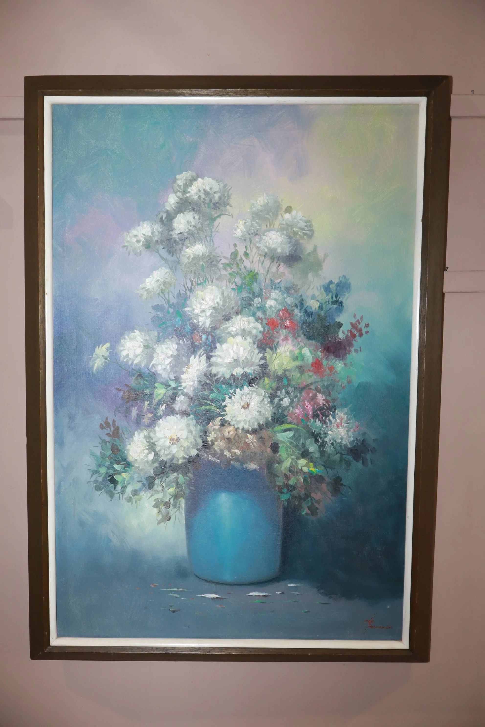 Framed Floral Still Life by Don Fernando