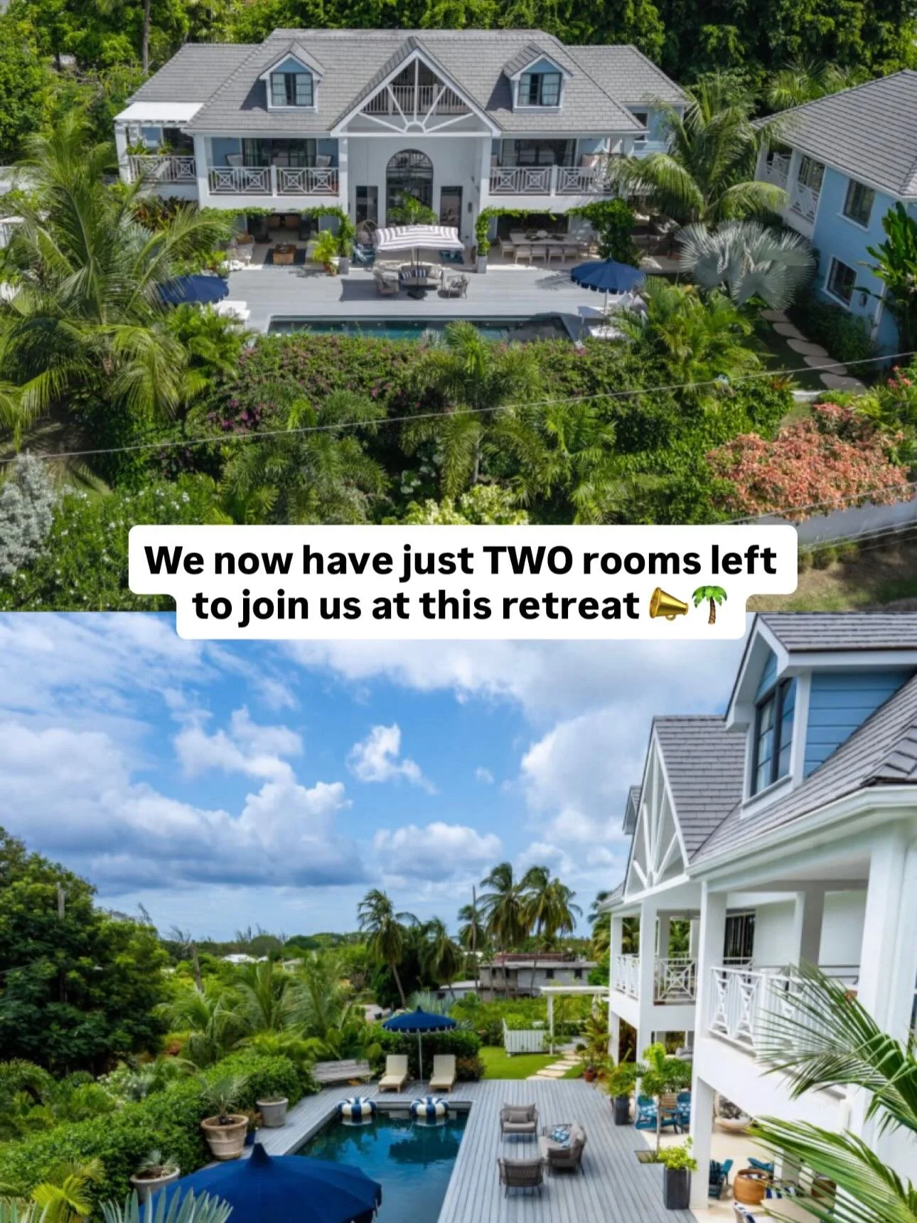 📣📣📣 PSA: There are now just 2 rooms remaining for the Barbados Retreat this November 🌴

If you&rsquo;ve been craving the space this year to deeply reset, reconnect with yourself &amp; experience a mind, body &amp; soul transformation&hellip; this