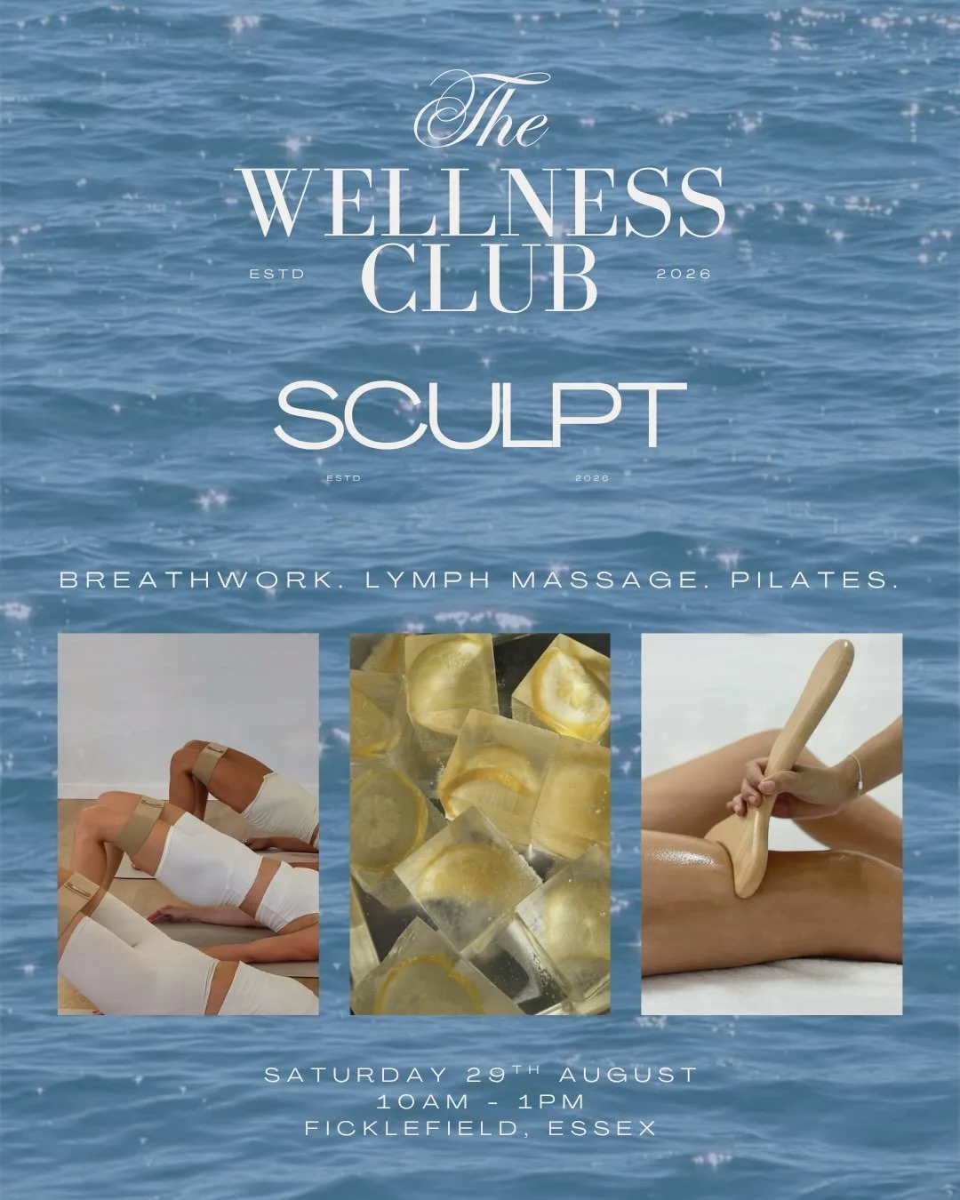 INTRODUCING&hellip; the next @thewellnessclub.events retreat day 💙

Join us on Saturday 29th August 10am-1pm for an immersive experience to help you sculpt &amp; reset from the inside out 💆🏻&zwj;♀️

Tickets are live NOW with &pound;40 off for earl