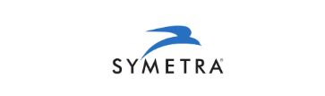 Symetra logo with a blue stylized bird above the company name