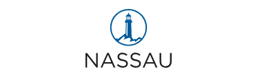 Nassau logo featuring a lighthouse inside a circle