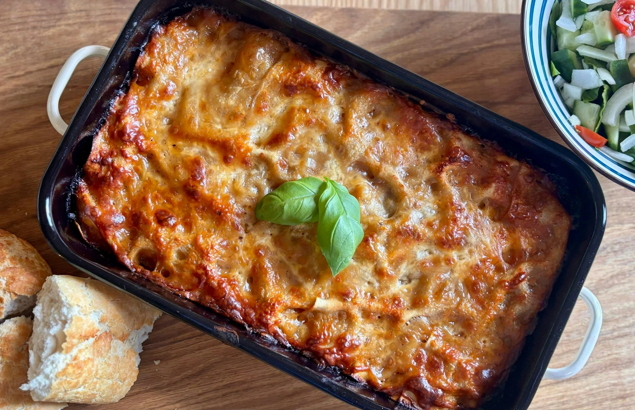 Home made vegetarian lasagna