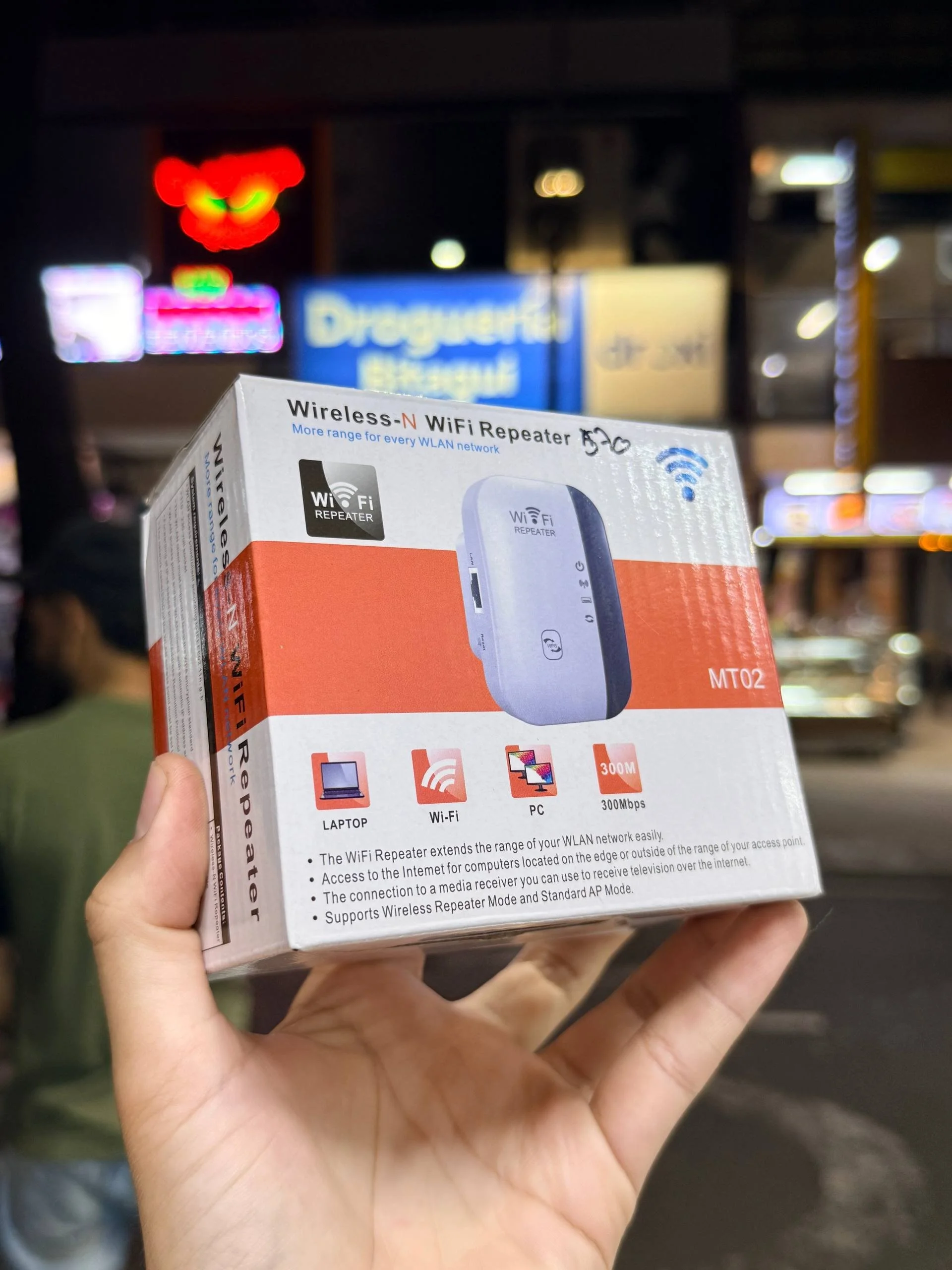 Repetidor Wi-Fi Inalámbrico N