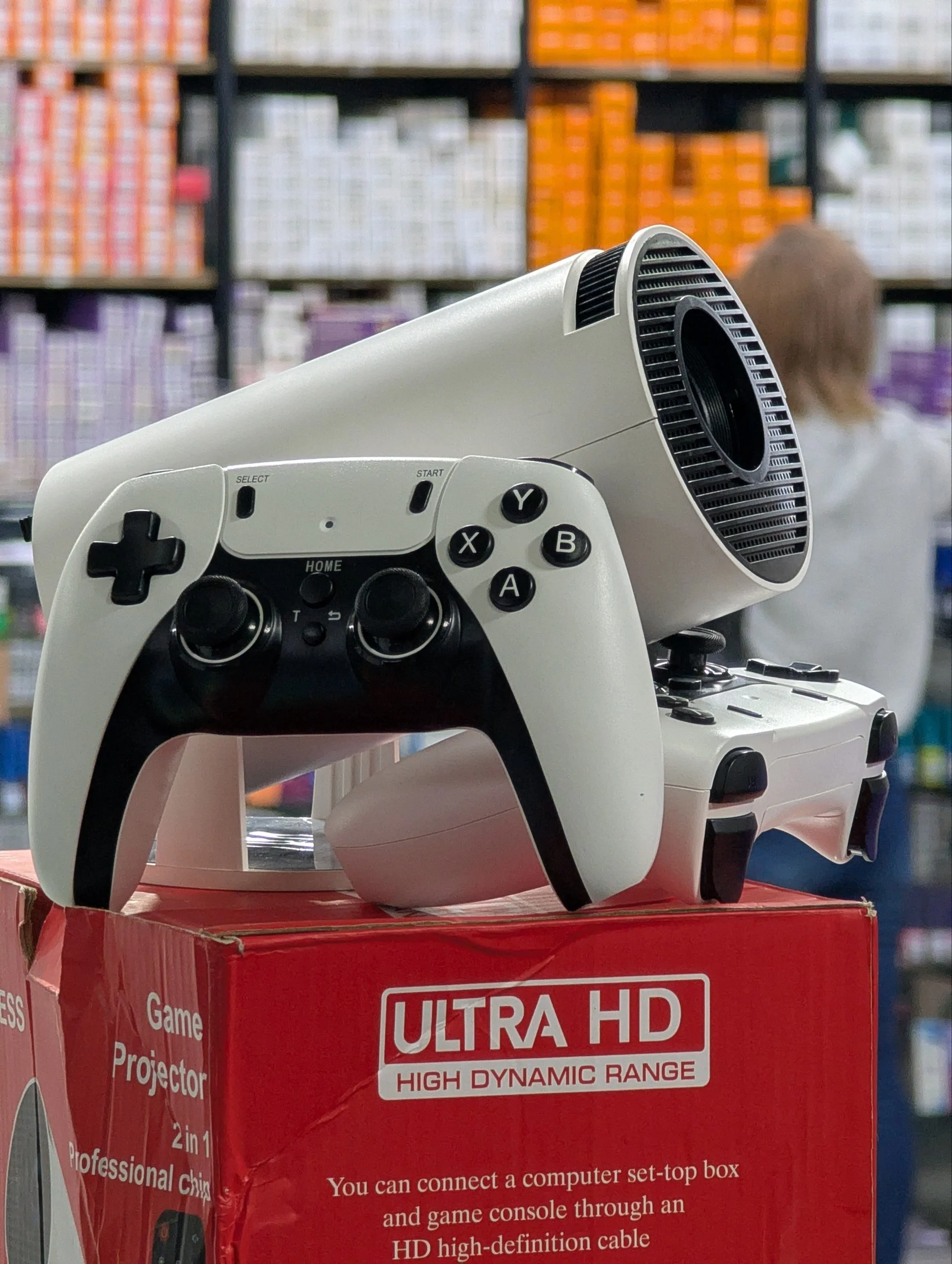 Proyector Android Ultra HD + Juegos + 2 Controles