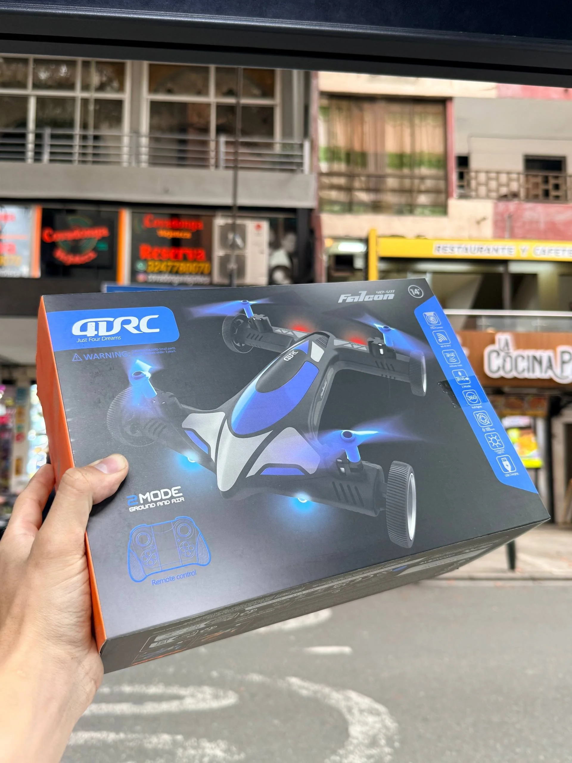 Dron de Carreras Falcon RC 2 en 1