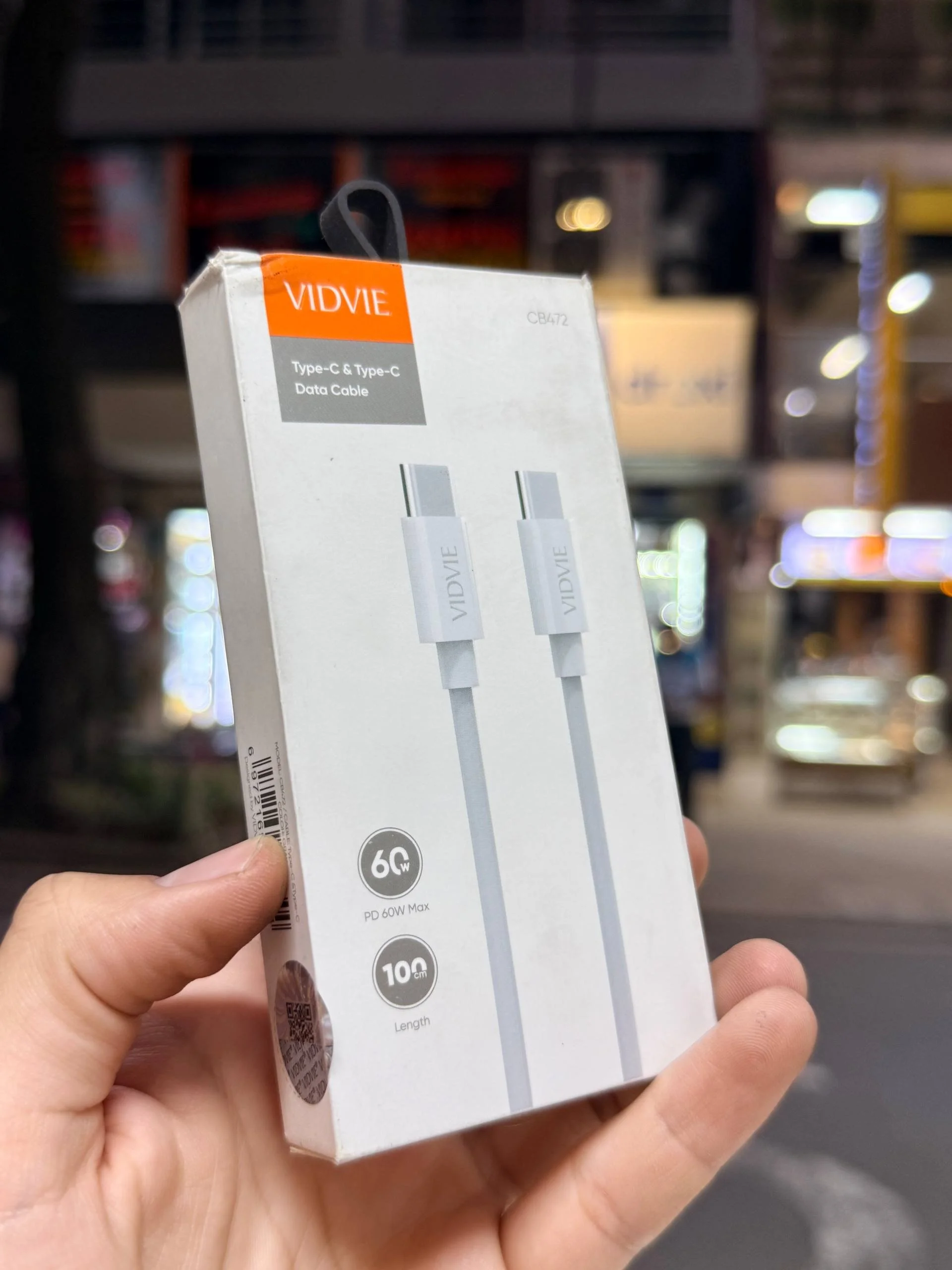 Cable USB-C a USB-C 60W Vidvie