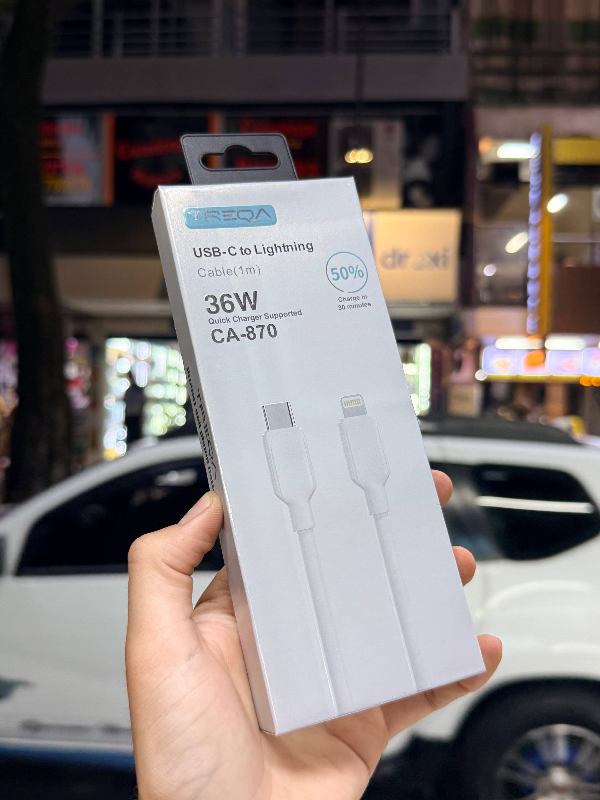 Cable USB-C a Lightning 36W de Carga Rápida