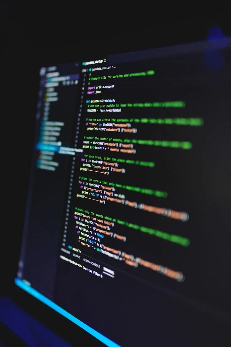 Pantalla de código de programación en un editor de texto con sintaxis resaltada en diferentes colores.