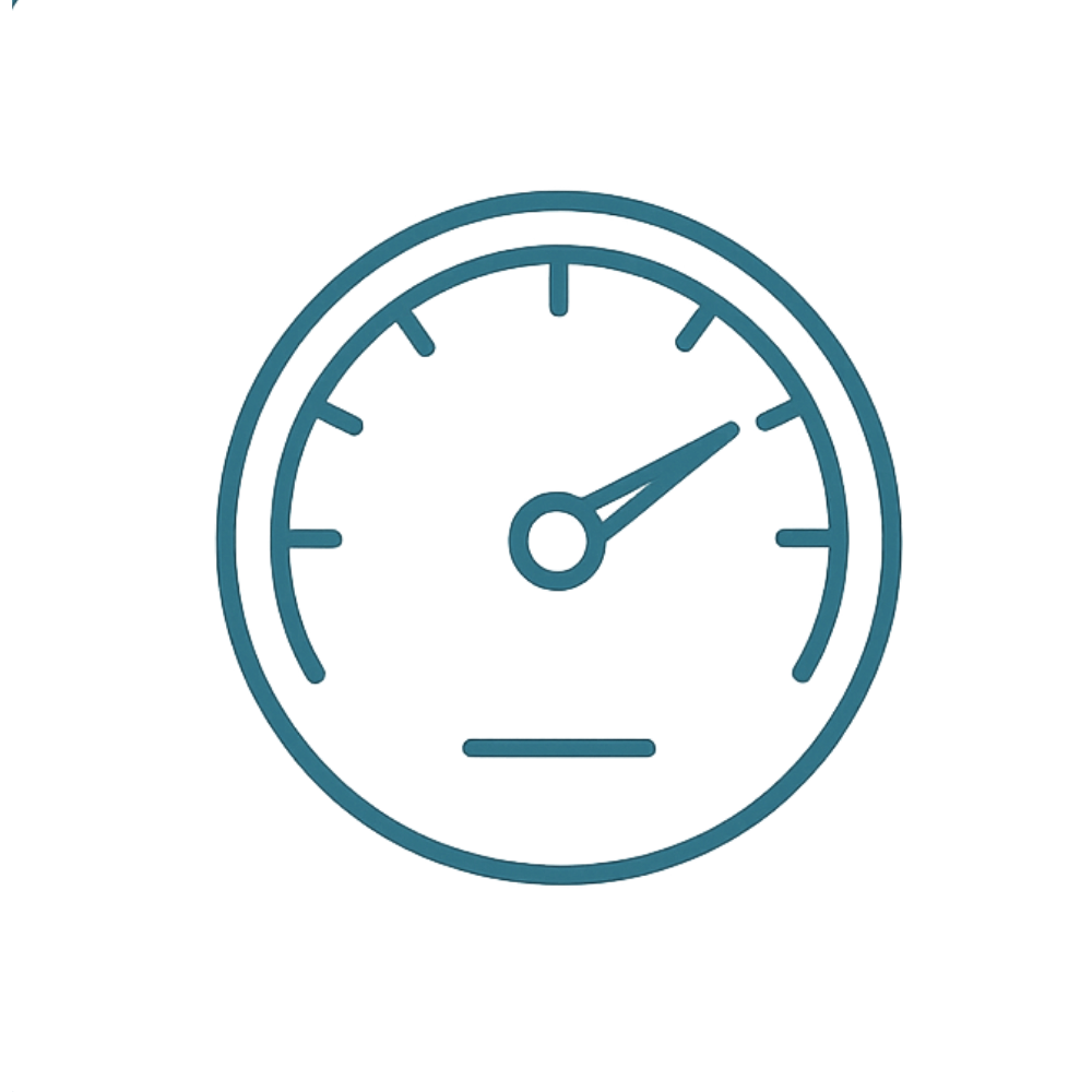 An analog clock showing the time as 1:07.