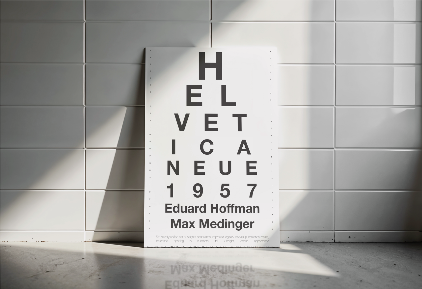 Helvetica Eye Exam Sheet